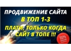 Продвижение сайта в топ 1-3 за месяц гарантия 100